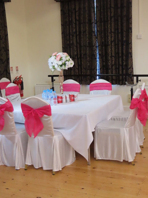 Thruxton Memorial Hall wedding reception photograph